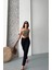 Mom Fit Enzim Taş Yıkama Jeans Pantolon Siyah D2006 1