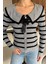 Fiyonklu Sahte Düğmeli Triko Bluz (S,m,l Uyumludur) P-00018216 2