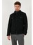 Slim Fit Ceket Yaka Astarlı Kaşe Kaban Erkek Kaban 58400347 4