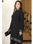 Umay Şifon Tesettür Takım Siyah 2
