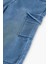 Kız Çocuk Kargo Cepli Denim Pantolon 5