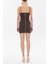 Kahve Askılı Mini Elbise 93124 9
