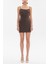 Kahve Askılı Mini Elbise 93124 1