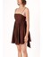 Kahve Askılı Mini Elbise 93911 3