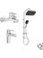 Win S Banyo Bataryası + Lavabo Bataryası + Doppo Prime Lux Tepe Duş Sistemi 1
