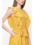 Hardal Volanlı Kolsuz Fisto Elbise 93566 3