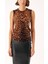 Leopar Kolsuz Askılı Leopar Desenli Triko Bluz 28862 2