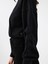 Long Crop Siyah Kadın Sweatshirt LF2040690 5