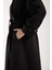 Siyah Kemerli Oversize Astarlı Trençkot 46159 14