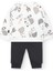 Erkek Bebek Hayvanlar Baskılı Takım 2