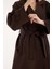 Acı Kahve Oversize Astarlı Trençkot 10