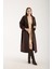 Acı Kahve Oversize Astarlı Trençkot 14