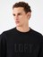 Regular Fit Siyah Erkek Sweatshirt LF2041537 4