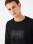 Regular Fit Siyah Erkek Sweatshirt LF2041079 3