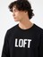 Regular Fit Siyah Erkek Sweatshirt LF2041133 3