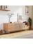 Woodendecoration Ahşap Rattan Kapak Detaylı Modern Tv Ünitesi 4
