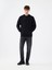 Regular Fit Siyah Erkek Sweatshirt LF2041206 2