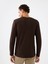 Regular Fit Kahverengi Erkek Uzun Kollu T-Shirt LF2040679 3