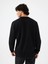 Regular Fit Siyah Erkek Sweatshirt LF2041080 3