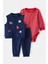 Erkek Bebek Mavi Yelekli Set 1