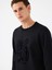 Regular Fit Siyah Erkek Sweatshirt LF2041394 4
