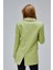 Açık Haki Regular Astarlı Kruvaze Kapama Dokuma Oversize Blazer Ceket 10