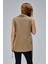 Kadın Koyu Haki Regular Astarlı Dokuma Yelek 12
