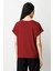 Kadın Önü Verev Sıfır Yaka Bluz 61584 Bordo 3