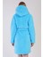 Kadın Turkuaz Renk Welsoft Kumaş Kapüşonlu Cepli Kuşaklı Midi Boy Sabahlık C7T5N0603 4