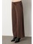 Kadın Beli Lastikli Bol Paça Pantolon 66307 Kahverengi 3