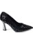 Dnz 03014 8,5 cm Topuklu Kadın Desenli Stiletto Ayakkabı 3