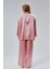 Pembe Oversize Saten Takım 9