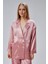 Pembe Oversize Saten Takım 10