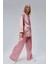 Pembe Oversize Saten Takım 12