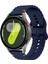 Samsung Galaxy Watch 6 44 mm Ile Uyumlu Dalgalı Dikiş Detaylı Silikon Saat Kordonu 1