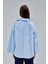 Bebe Mavisi Oversize Poplin Gömlek 11