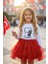 Kız Çocuk Simli Kırmızı Tütü Etek – Milli Bayramlara Özel Yaldızlı Astarlı Tütü Kız Çocuk Etek 1