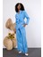 Bebe Mavisi Oversize Kimono Takım 8