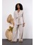 Açık Gri Oversize Kimono Takım 8