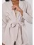 Açık Gri Oversize Kimono Takım 11