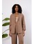 Açık Kahve Regular Astarsız Mevsimlik Ceket 6
