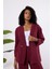 Bordo Regular Astarsız Mevsimlik Ceket 6