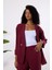 Bordo Regular Astarsız Mevsimlik Ceket 7