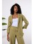 Açık Haki Regular Astarsız Mevsimlik Ceket 7
