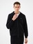 Regular Fit Siyah Erkek Sweatshirt LF2034270 1