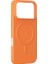 iPhone 17 Pro Max Uyumlu Kılıf M-Safe Şarj Özellikli Amazingthing Minimal Air Serisi Kapak Turuncu 3