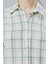 Kadın Mint Ekoseli Regular Dokuma Gömlek 8