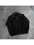 Erkek Yarım Fermuarlı Üç Iplik Sweatshirt - Siyah 4