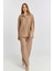 Kadın Camel Casual Oversize/geniş Kalıp Gömlek 10