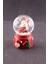 Yeni Yıl Noel Baba Temalı Mini Boy Işıklı Kar Küresi 6,5 cm A 2